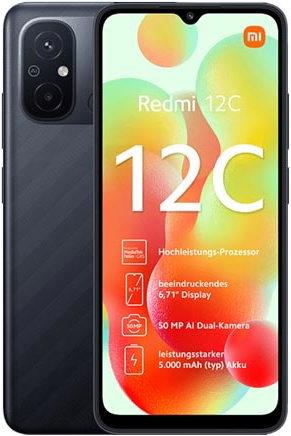 Image du produit Xiaomi Redmi 12C (128 Go, Gris graphite, 6.71", Double SIM, 50 Mpx, 4G)