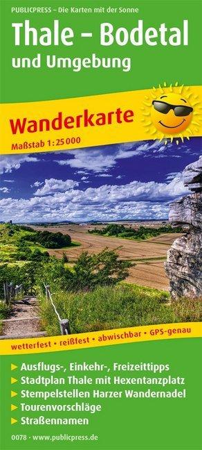 Produktbild PUBLICPRESS Wanderkarte Thale,Bodetal