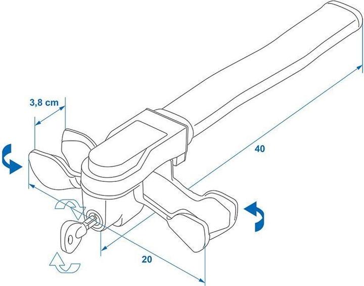 Produktbild ProPlus Lenkradschloss