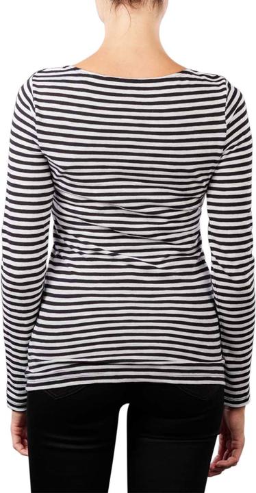 Actual product image Marc O'Polo long Sleeve T-Shirt Boat neck multi/black (L)