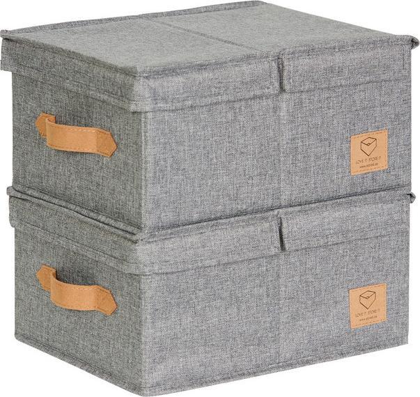 Produktbild Love it Store it Premium Klappdeckelbox 2er Set - Klein (25 x 33 x 16 cm, 13.50 l)