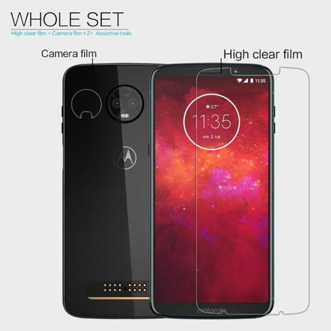 Actual product image Nillkin Super Clear Series Protective Film (1 Piece, Motorola Moto Z3 Play)