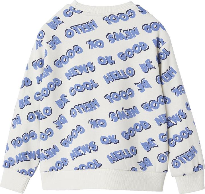 Actual product image Vertbaudet Boys' sweatshirt with XXL lettering, recycled polyester (158)