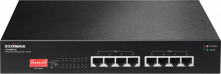 edimax GS-1008P V2: 8 Port GE PoE+ Switch (8 Ports)