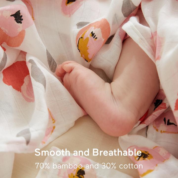 Produktbild Momcozy Muslin Swaddle Blanket 4 Pack (120 cm, 120 cm)
