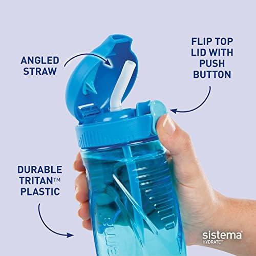 Actual product image Sistema Hydrate Quick Flip 520 ml drinking bottle, assorted (0.52 l)
