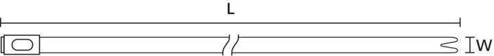 Actual product image HellermannTyton Cable tie (Metal cable ties, 362 mm, 1 pcs.)