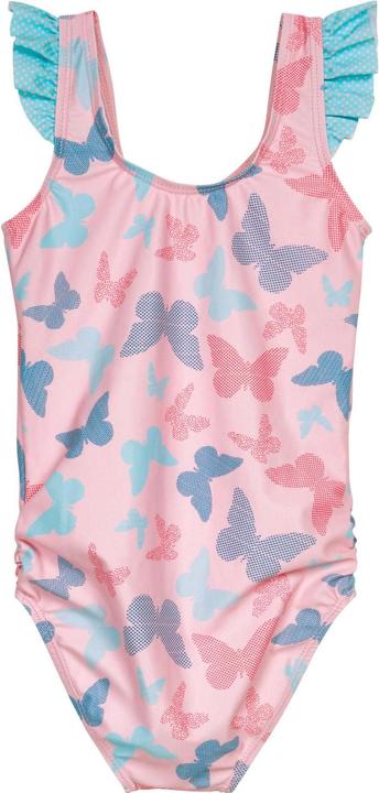 Actual product image Playshoes Swimming costume UV Protection Butterfly Pink/Turquoise Size 74-80 (80)