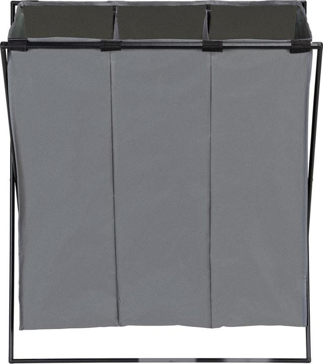 Image du produit Wenko Wäschesammler Mod. Trio XL Grau mit drei Fächern