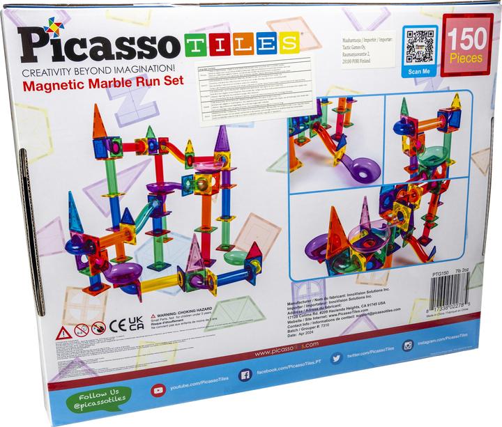 PicassoTiles 150pc Marble run set