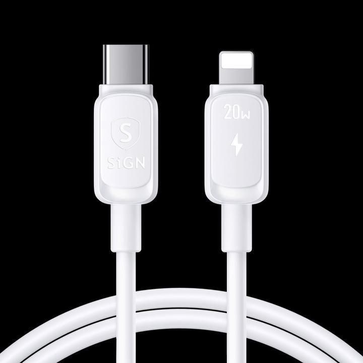 Actual product image SIGN USB-C to Lightning Cable 20W, 3m - White (3 m)