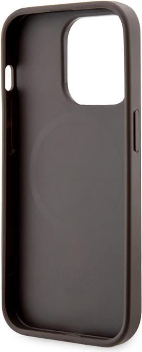 Produktbild Guess GUHMP14LHGCFSEW iPhone 14 Pro 6.1" brązowy/brown hard case GCube Stripes MagSafe (Apple iPhone 14 Pro)