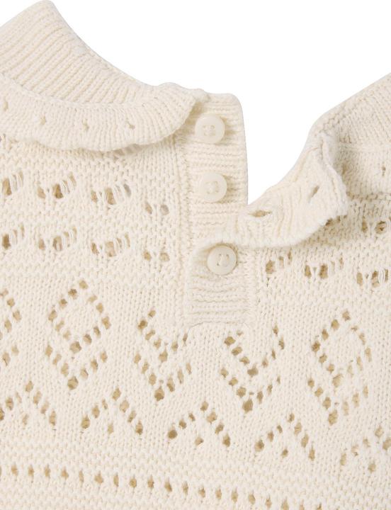 Produktbild Vertbaudet Mädchen Baby Häkel-Pullover mit kurzen Ärmeln (92)