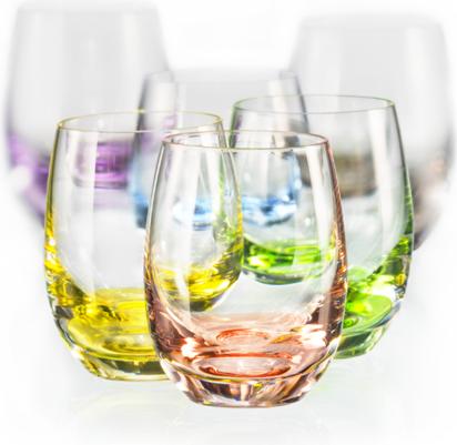 Actual product image Bohemia Crystal Tumblers Rainbow (0.30 l, 6 x)