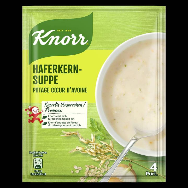 Immagine prodotto Knorr Sacchetto per zuppa di chicchi d'avena, zuppa cremosa con porri e chicchi d'avena, facile da
