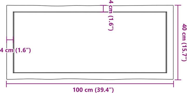 Immagine prodotto VidaXL Chaim (100 x 40 x 4 cm)