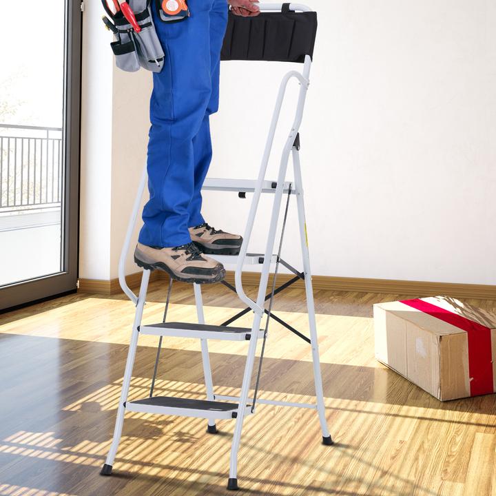 Immagine prodotto Homcom Scaletta con portautensili (Stile, 50 cm)