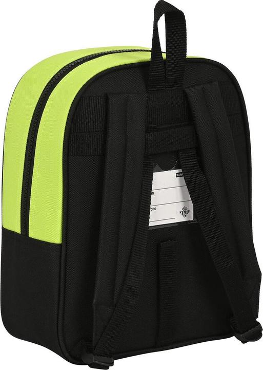 Produktbild Real Betis Balompié Schulrucksack Schwarz Neongrün 22 x 27 x 10 cm