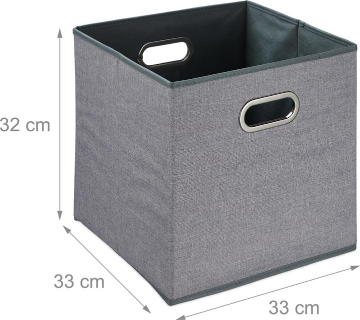 Image du produit Relaxdays 2x boîte de rangement (33 x 33 x 32 cm, 35.38 l)