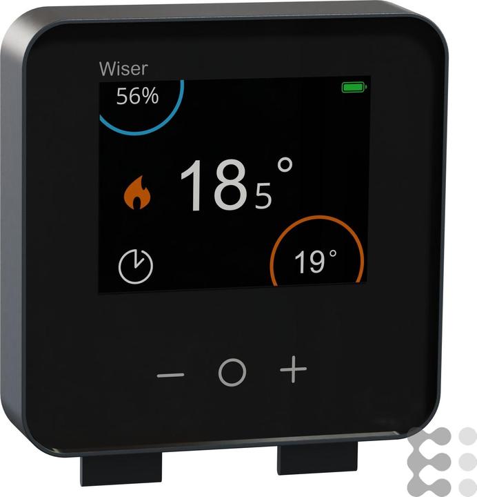 Produktbild Schneider Wiser, Raumthermostat mit Touch-Display, schwarz CCTFR6401