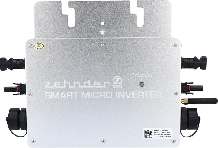 Actual product image Schubiger Smart Micro Inverter ZEHNDER WR-800S Ecologic, with APP control