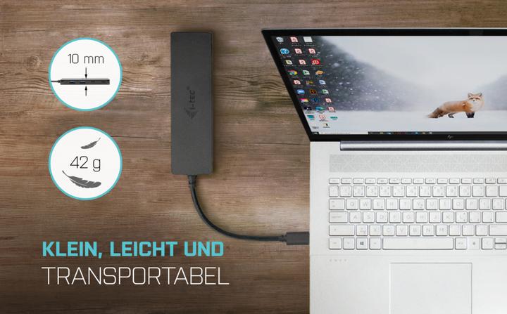 Produktbild i-tec USB-C Metal Hub (USB-C, 4 Ports)