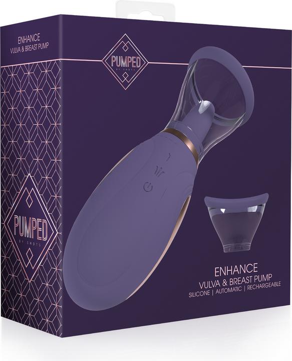 Doc Johnson Enhance - Automatic - 13-Speed - Silicone - Rechargeable Vulva & Breast Pump