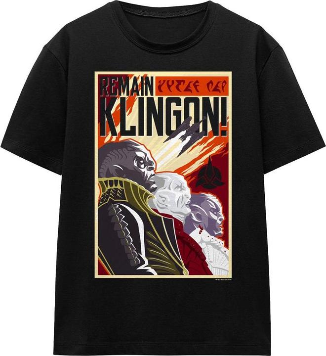 Immagine prodotto Universal Textiles Remain Klingon Maglietta Poster Adulto Unisex (XL)