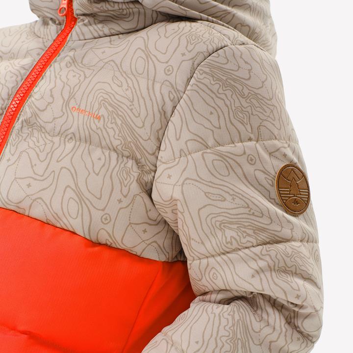 Actual product image Quechua Winter jacket toddlers size 92-116 hiking - NH500 orange/beige (3, 4)