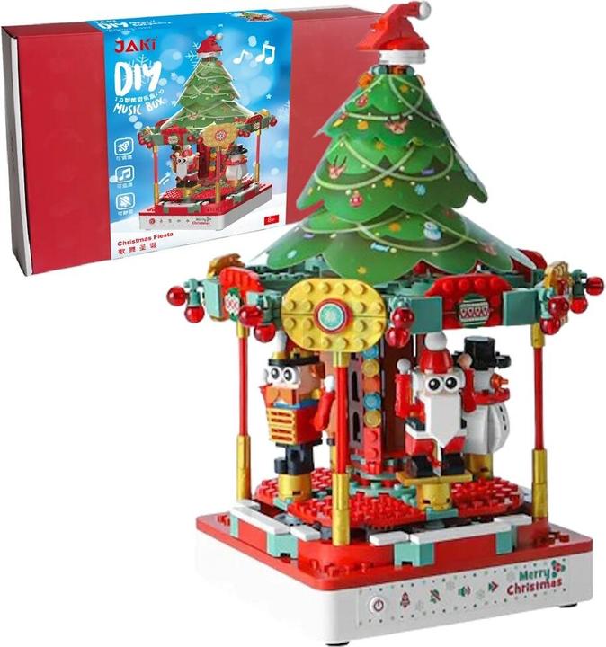 Actual product image Jaki Christmas carousel with music