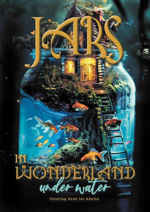Actual product image Monsoon Jars in Wonderland under Water Colouring Book for Adults