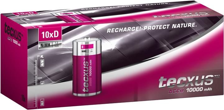 Actual product image Tecxus D Mono/HR20 - 10000 mAh (10 pcs., D, 10000 mAh)