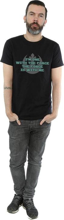 Actual product image Star Wars Mens Rogue One I'm One With The Force Green T-Shirt (XL)
