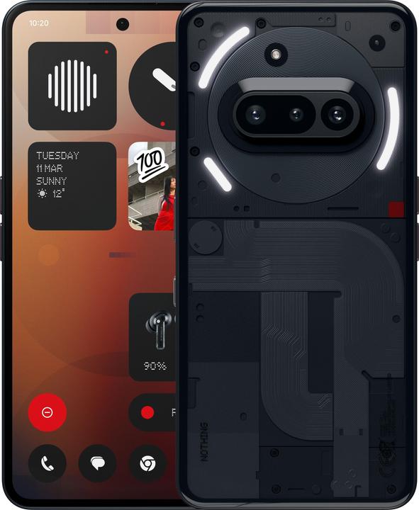 Nothing Phone (3a) (256 GB, Black, 6.77", Dual SIM, 50 Mpx, 5G)
