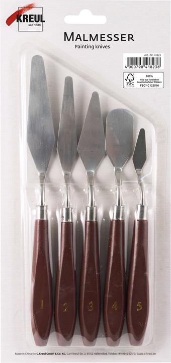 Produktbild Kreul Malmesser sortiert, 5er-Set