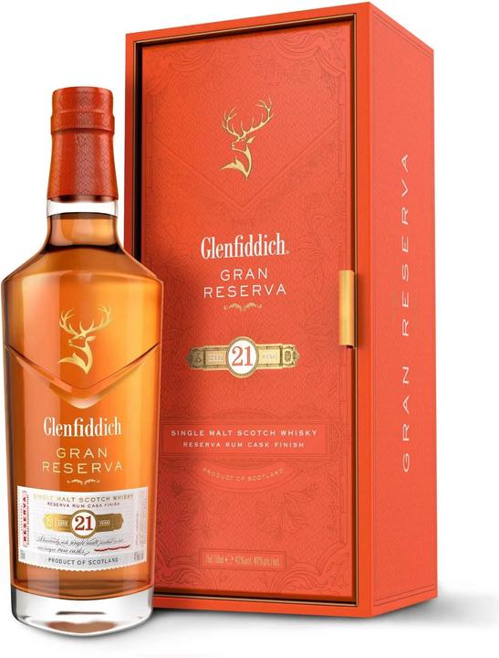 Produktbild Glenfiddich 21 Years Gran Reserva (Single Malt, Scotch Whisky, 1 x 70 cl)