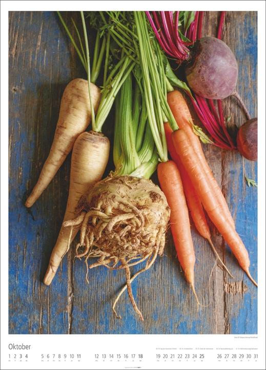 Produktbild Food Gallery Kalender 2026 (49 x 68 cm, Harter Einband, Deutsch)