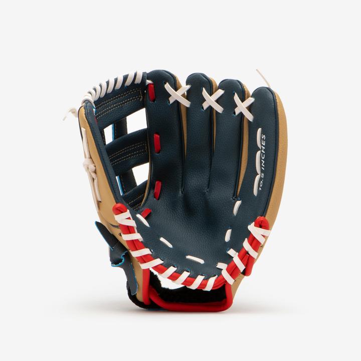 Immagine prodotto Kipsta Guanto da baseball per bambini con lancio a destra - BA100 blu/beige (10.50")