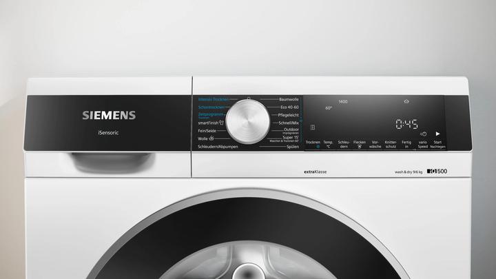 Immagine prodotto Siemens WN44G291 iQ500 Lavasciuga Stand 9/6kg Bianco