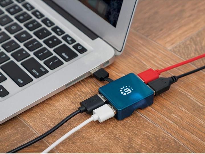 Produktbild Manhattan 4 Port USB 2.0-Hub (USB-A, 4 Ports)