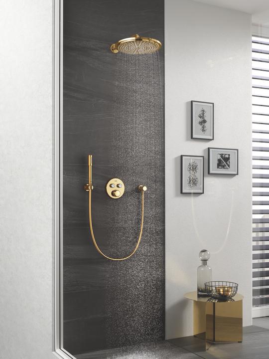Produktbild Grohe Kopfbrause Set Rainshower Cosmopolitan 310 26066GL0 31 cm inkl. Brausearm 38 cm cool sunris (9 l/min)