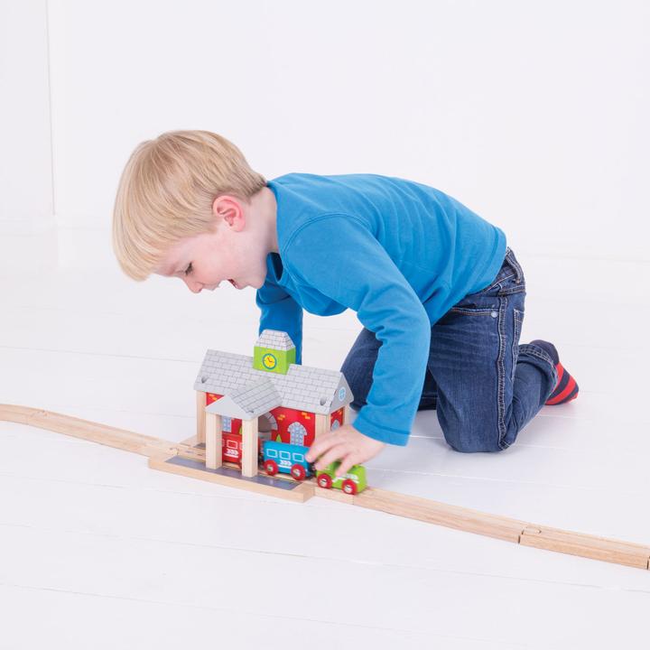 Immagine prodotto Bigjigs Stazione ferroviaria in legno