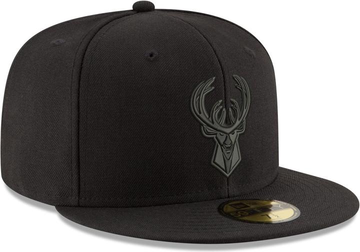 New Era 59Fifty Cap - NBA BLACK Milwaukee Bucks - 7 1/8