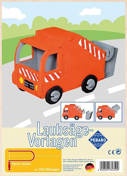 Produktbild Sombo Laubsägevorlage Müllwagen