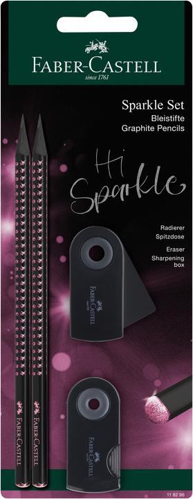 Faber-Castell Schreibset Sparkle Midnight rose (B, 4 x)