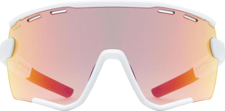 Actual product image Uvex Sports Sportstyle 236 S Set (White Matt, mirror silver/clear (S2/0), Mirror Red)