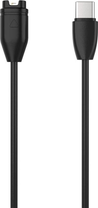 Actual product image Fixed USB-C Charging Cable for Garmin Smartwatch Black
