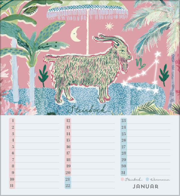 Produktbild Geburtstagskalender Sternzeichen (Deutsch)