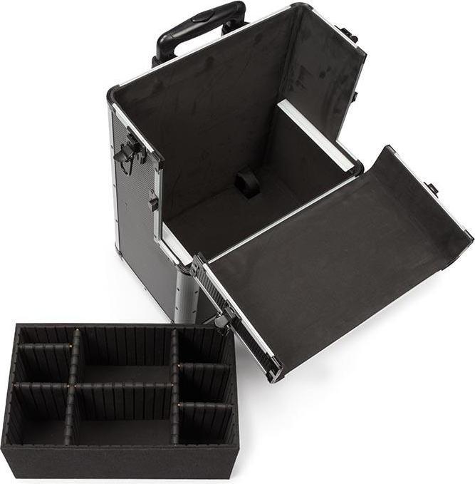 Image du produit Velleman MALLETTE TROLLEY EN ALUMINIUM - 370 x 270 x 670 mm - NOIR (66.90 l, M (50 - 90l))