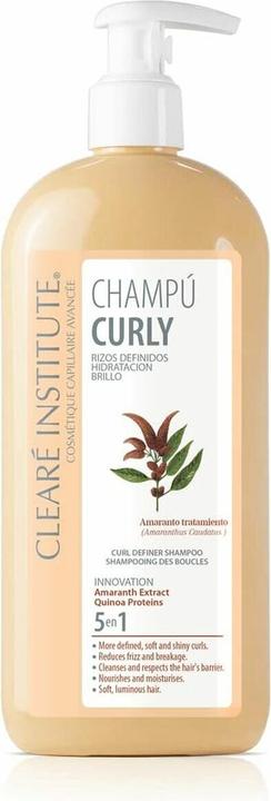 Clearé Institute CHAMPÚ CURLY rizos definidos hidratación brillo 400ml (400 ml, Flüssiges Shampoo)